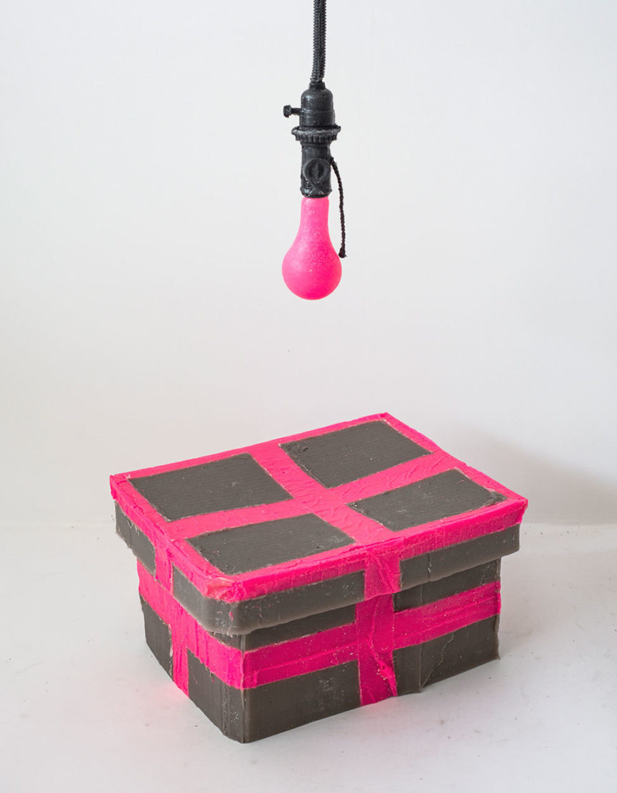 Pink Lightbulb and Box